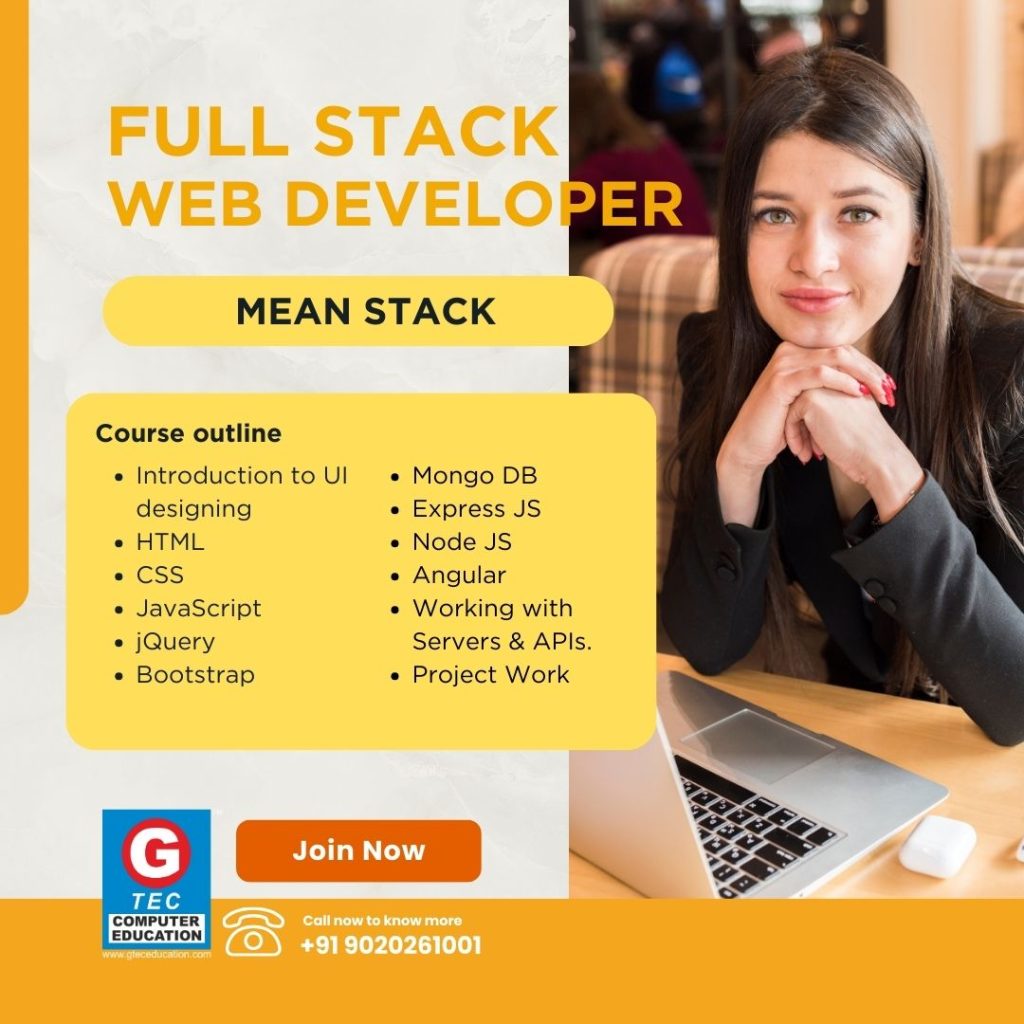 MEAN Stack web development course at gtec manacaud, the best computer training centre in kerala. It is the most trending and demanding job oriented course in IT Industry. Join now at gtec manacaud, trivandrum get your dream job with higher salary. #gtectrivandrum, #gtecambalathara, #gteckerala #python #fullstack #fullstackdeveloper