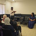 The Director introducing the Chief Guest of the event